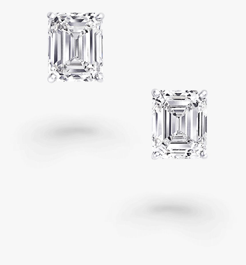 Emerald Diamond Graff Stud Earrings, HD Png Download, Free Download