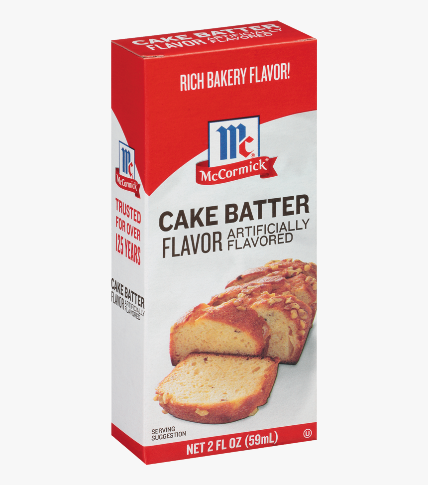 Mccormick Cake Batter Flavor Ingredient Label, HD Png Download, Free Download