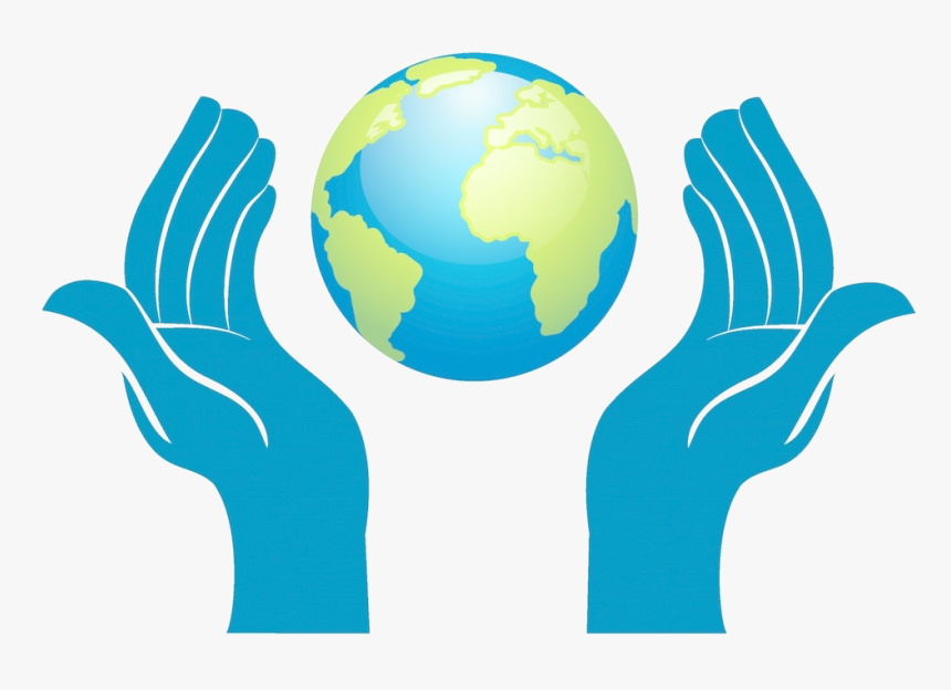 hands around earth clipart