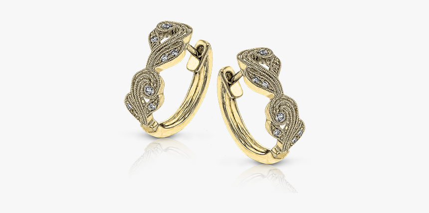 18k Yellow Gold Hoop Earrings Tipton"s Fine Jewelry - Serpent, HD Png Download, Free Download