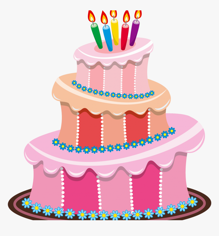 Birthday Cake Clip Art Free Cute Birthday Cake Clipart - Cake Transparent Background Birthday Clipart, HD Png Download, Free Download