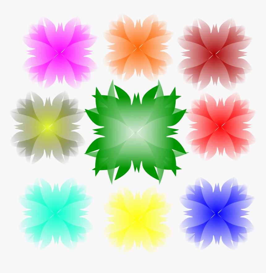 Colorfull Flower Clip Arts - Illustration, HD Png Download, Free Download