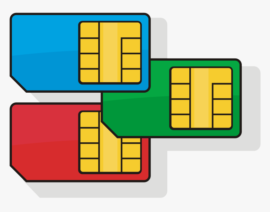 Cards Sim Background Transparent - Sim Card Vector Free, HD Png Download, Free Download