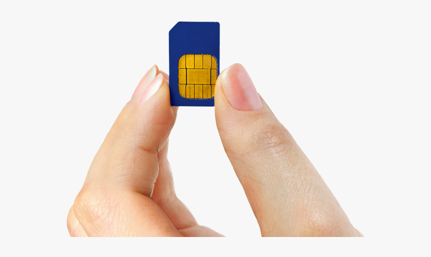 Usa Sim Card - Sim Card In Hand, HD Png Download, Free Download