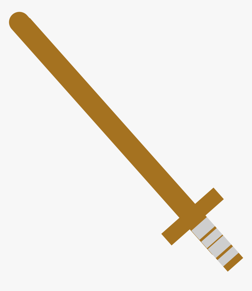 Wooden Sword Png - Clipart Of A Sword, Transparent Png, Free Download