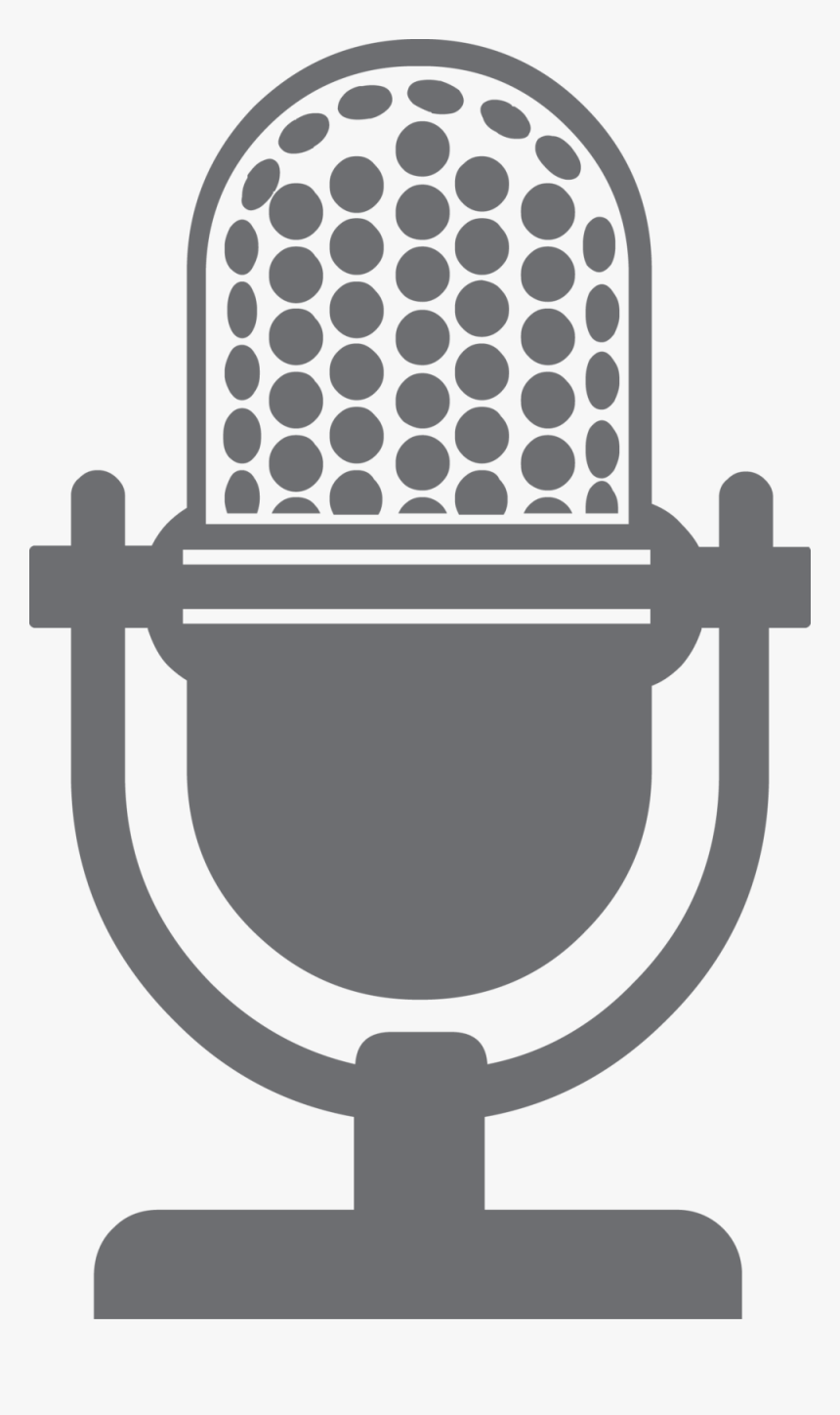 Microphone Clipart Simple - Podcast Microphone Icon Png, Transparent Png, Free Download