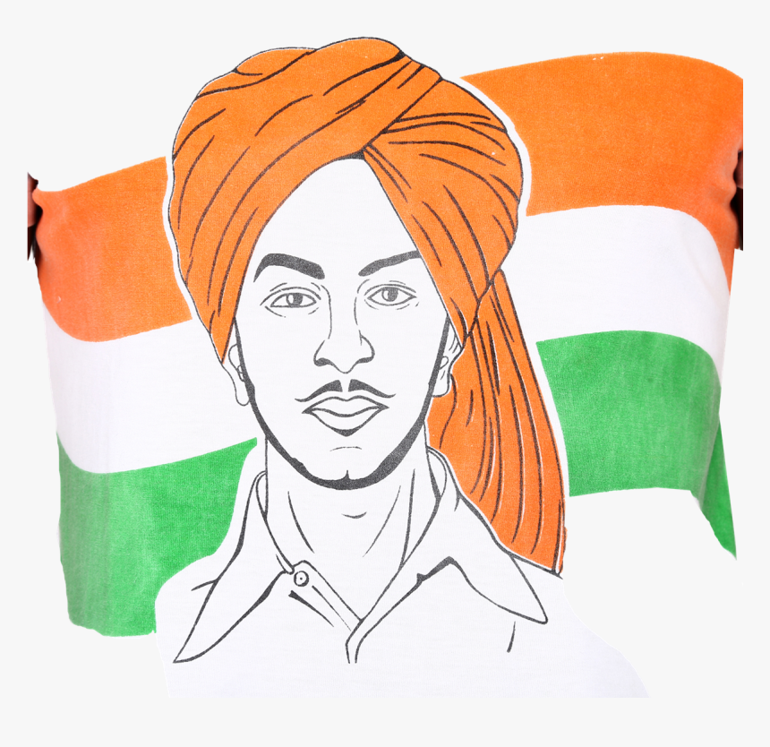 Bhagat Singh Png , Png Download - Bhagat Singh Sticker For Bike, Transparent Png, Free Download