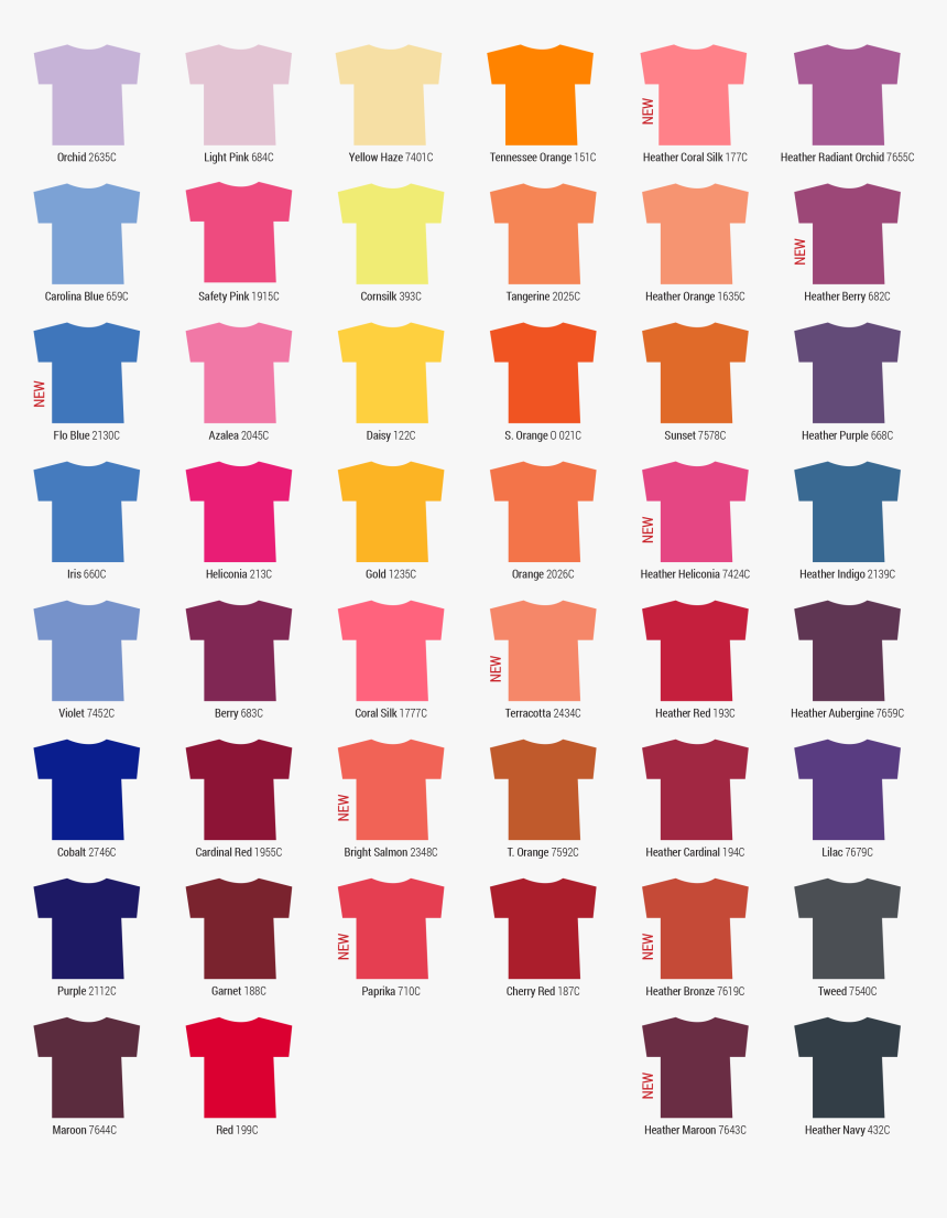 Some Items Are Not Available In Certain Colors - Gildan Shirt Colors 2019, HD Png Download, Free Download