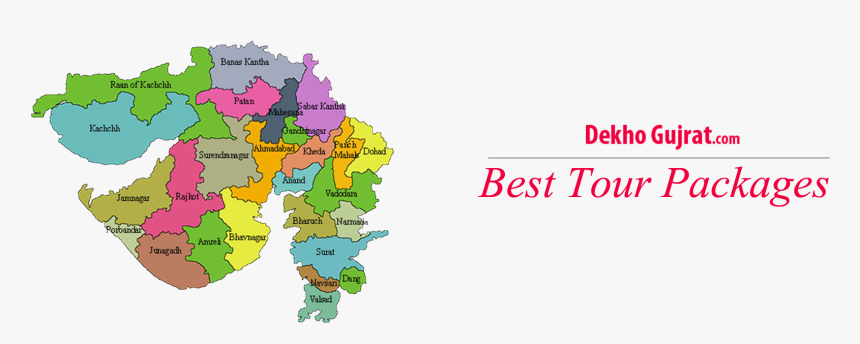Gujarat Map With District, HD Png Download, Free Download