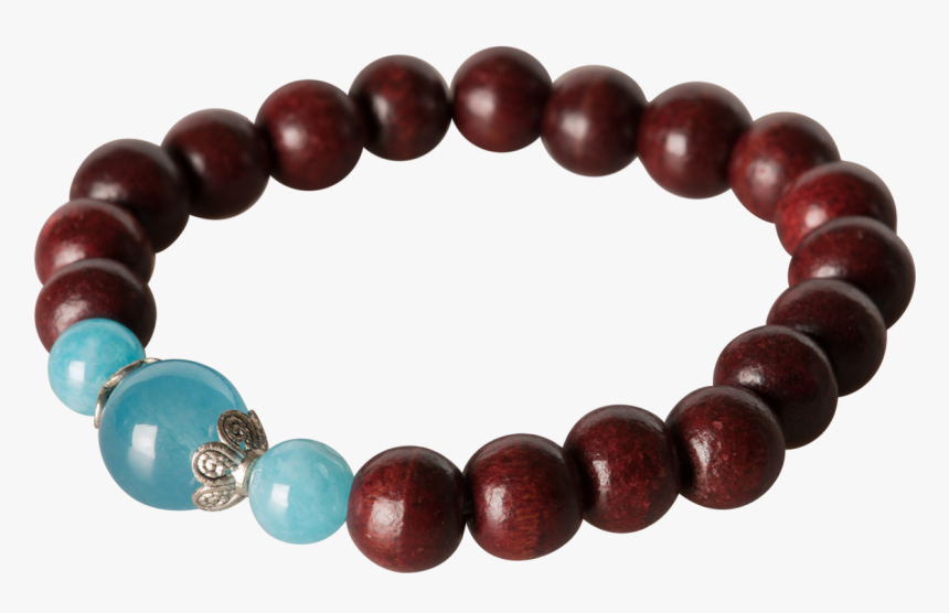 Red Sandalwood Wrist Mala With Gemstones - Amritanandamayi Mala, HD Png Download, Free Download