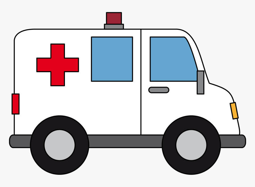 Clipart Of Hospital, - Ambulance Clipart Transparent Background, HD Png Download, Free Download