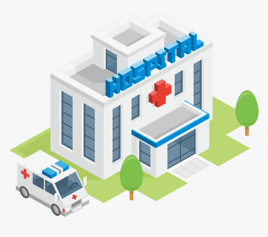 Clip Freeuse Library Ambulance Clipart Hospital - Hospital Png, Transparent Png, Free Download