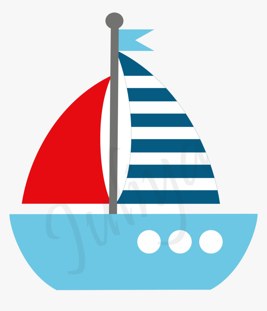 Sailboat Clipart Red And Blue Pencil In Color Transparent - Sailor Ship Clip Art, HD Png Download, Free Download