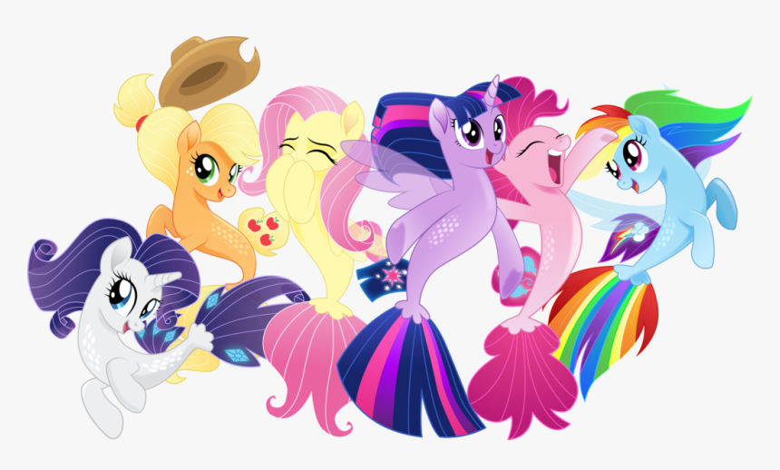 Transparent Warlock Clipart - Mane 6 Sea Ponies, HD Png Download, Free Download