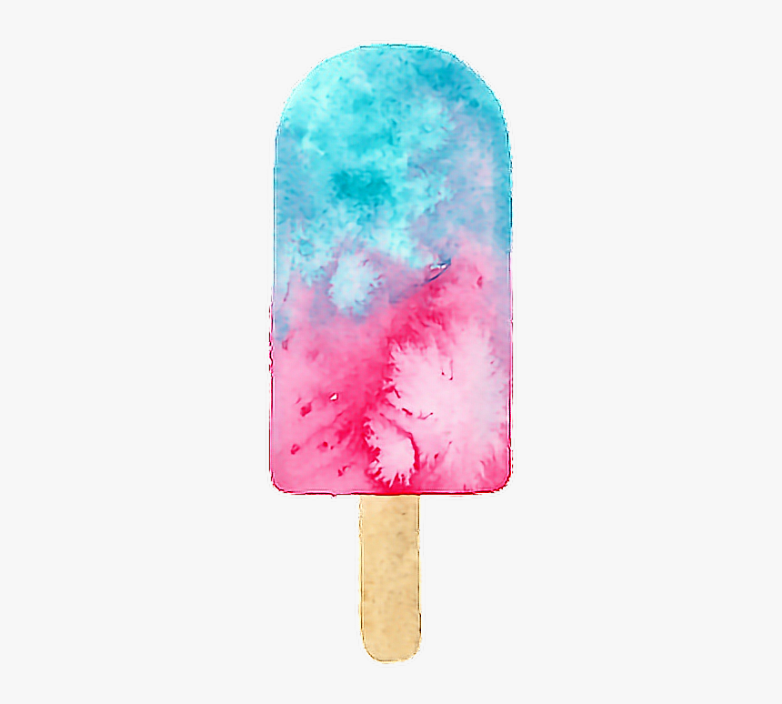 #ice Cream #summer #watercolor #colorful #freetoedit - Transparent Watercolor Ice Cream, HD Png Download, Free Download