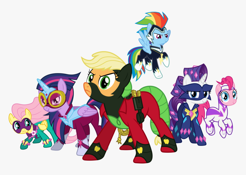 Mlp Mane 6 Power Ponies, HD Png Download, Free Download