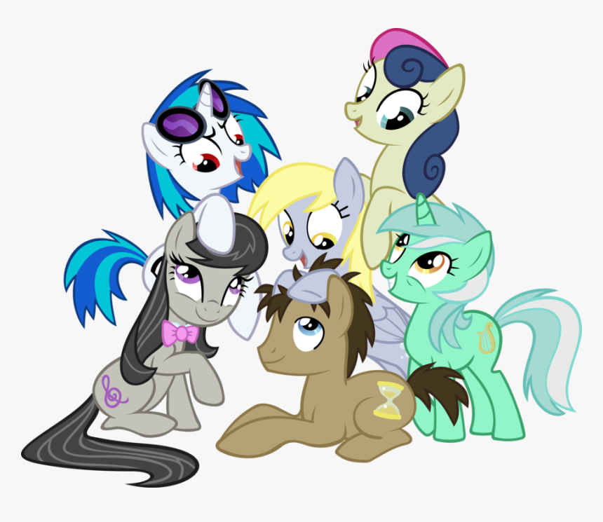 Rainbow Dash Derpy Hooves Rarity Twilight Sparkle Pony - Mlp Background Ponies Mane 6, HD Png Download, Free Download