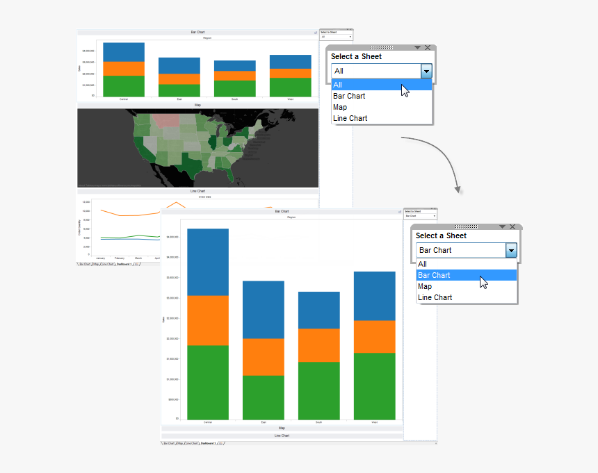 Sheet Selector Dashboard Tableau, HD Png Download, Free Download