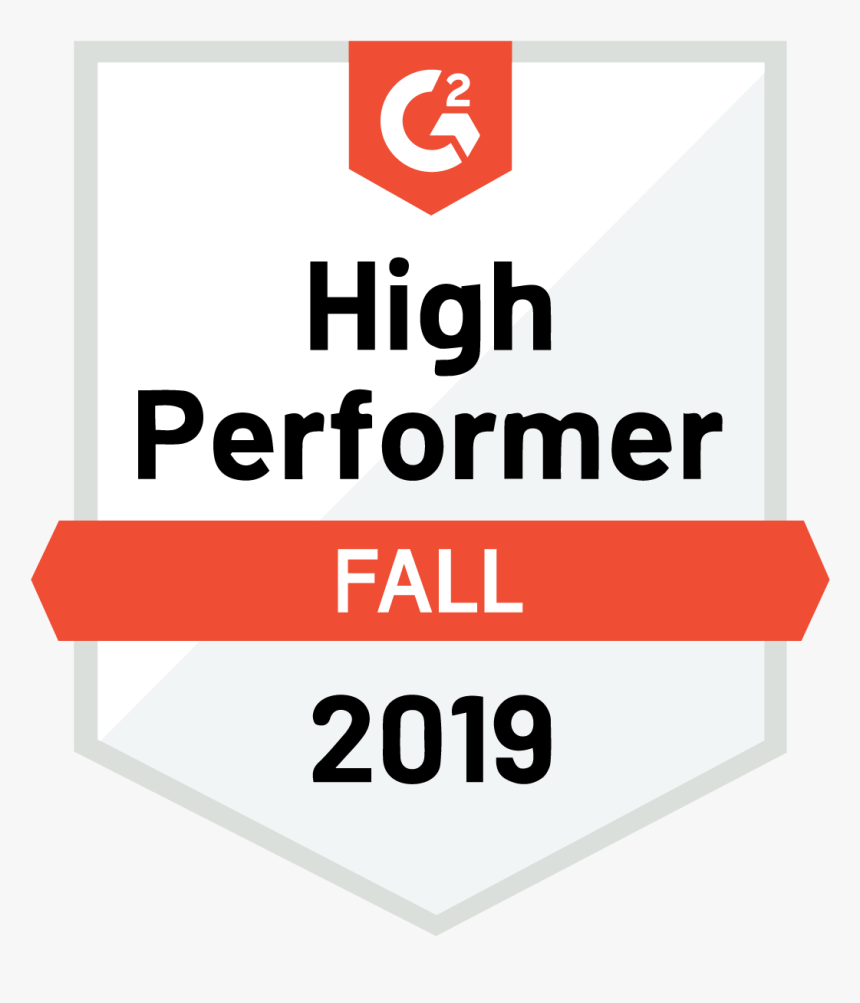 G2 Crowd High Performer Summer 2019, HD Png Download, Free Download