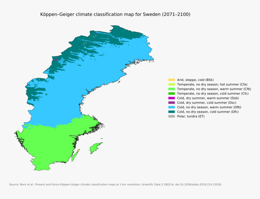 Koppen Climate Classification Sweden, Hd Png Download - Sweden Climate, Transparent Png, Free Download