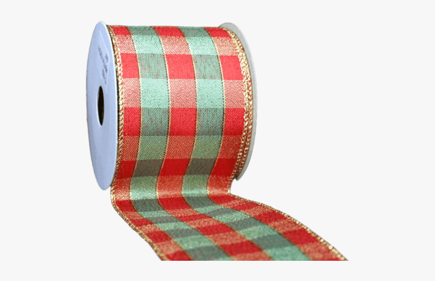 Christmas Check 50yds Ribbon - Tartan, HD Png Download, Free Download