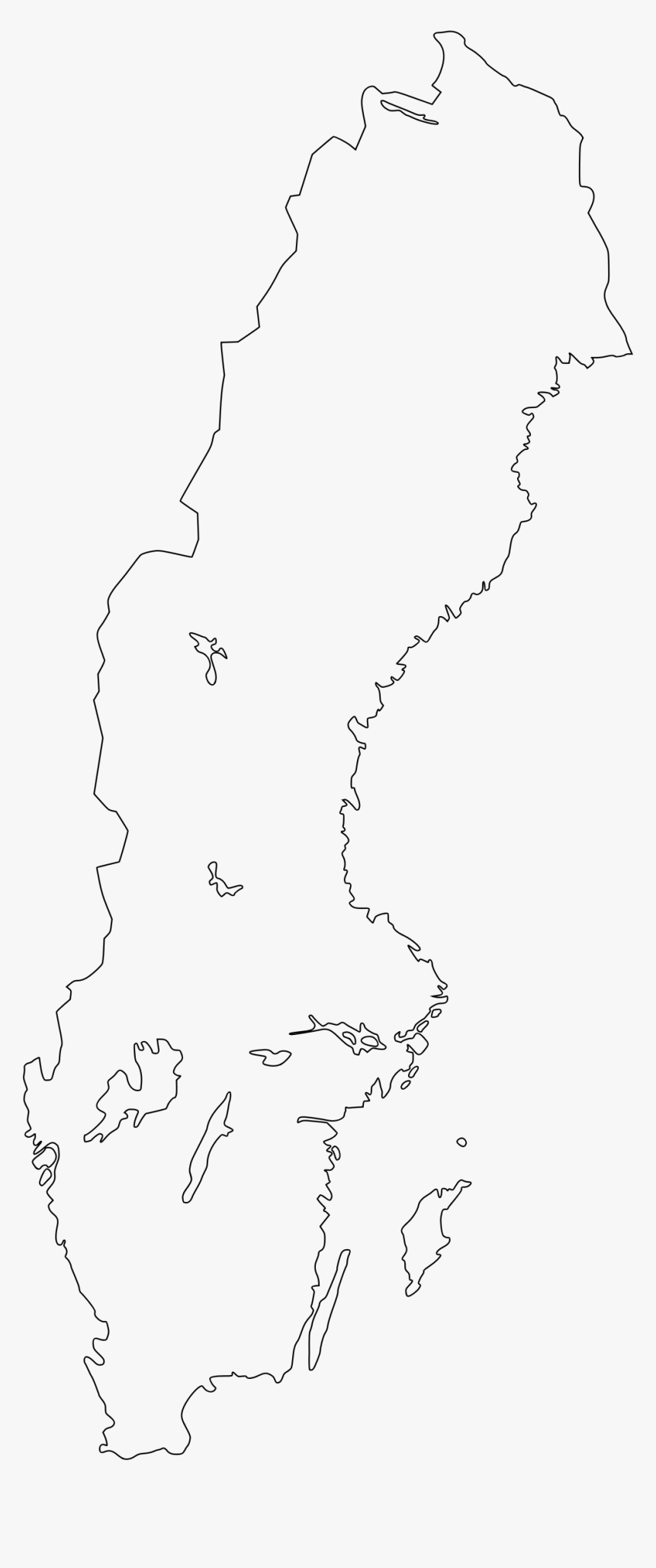 Map Of Sweden Clip Arts - Map Of Sweden, HD Png Download, Free Download