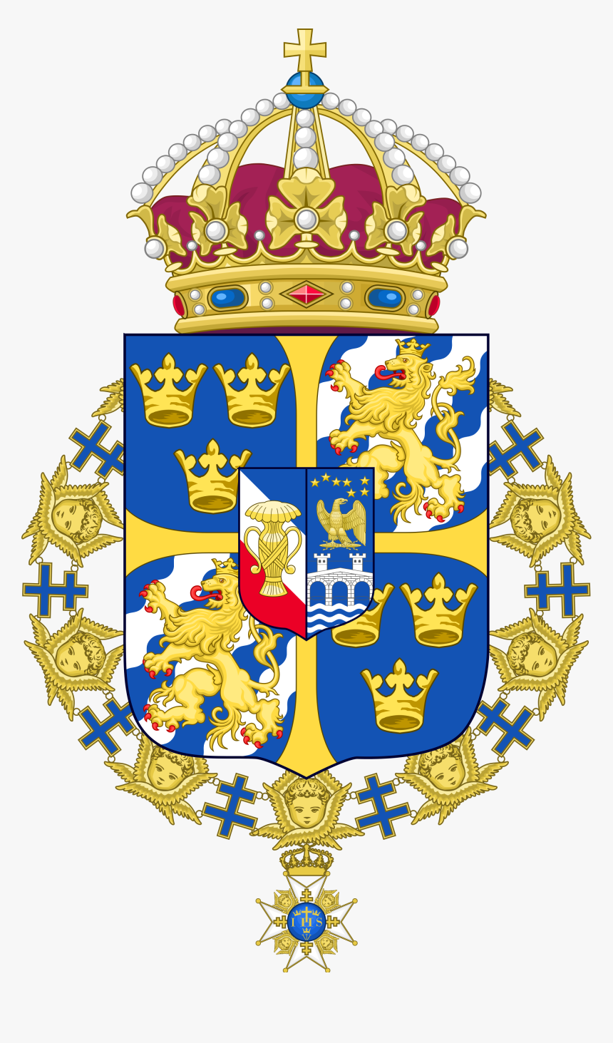Coat Of Arms Of Sweden Png - Coat Of Arm Sweden, Transparent Png, Free Download