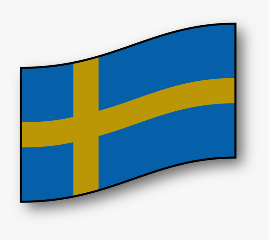 Angle,brand,flag - Desenho Da Bandeira Da Suécia, HD Png Download, Free Download