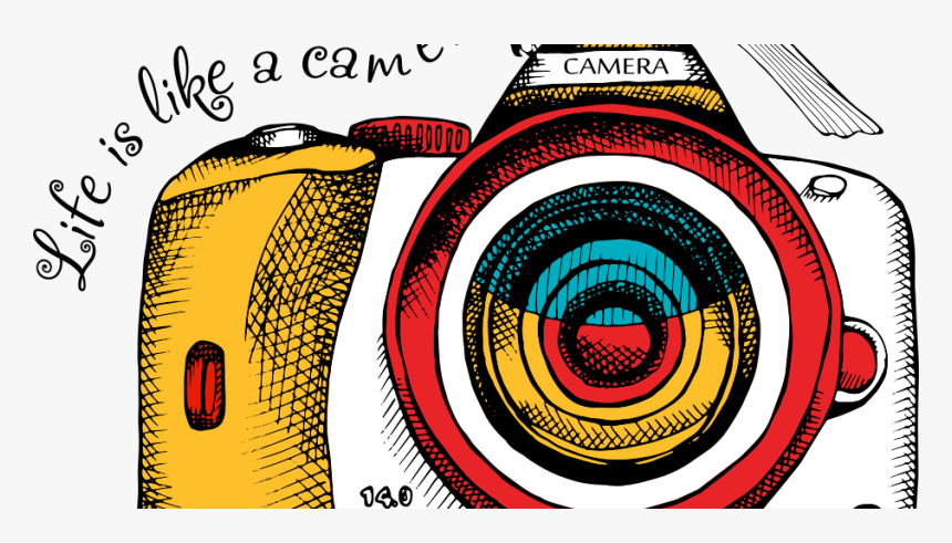 Png Dslr Camera With White Brid - Vector Dslr Camera Png, Transparent Png, Free Download