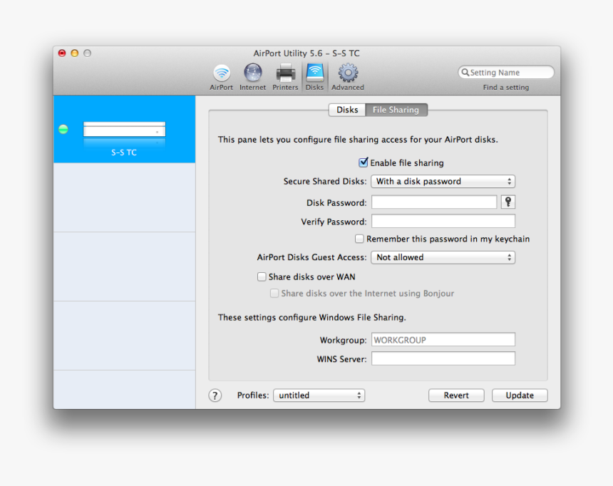 Changing To “with A Disk Password” Reveals The Usual - Airport Extreme Dhcp And Nat, HD Png Download, Free Download