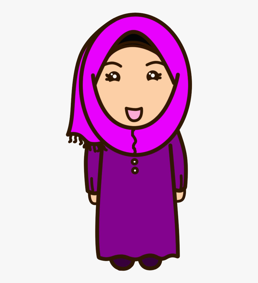 gambar sahabat muslimah kartun clipart