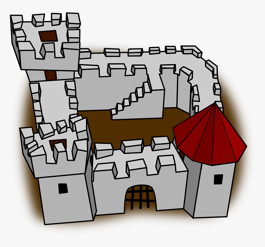 Free Fortress Castle Vector - Castle Clip Art, HD Png Download, Free Download