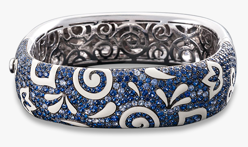 Roberto Coin Sapphire And Enamel Bangle Bracelet, HD Png Download, Free Download