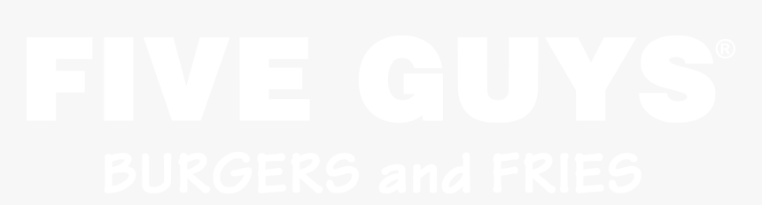 Five Guys Burgers Logo Black And White - Jp Morgan Logo White, HD Png Download, Free Download