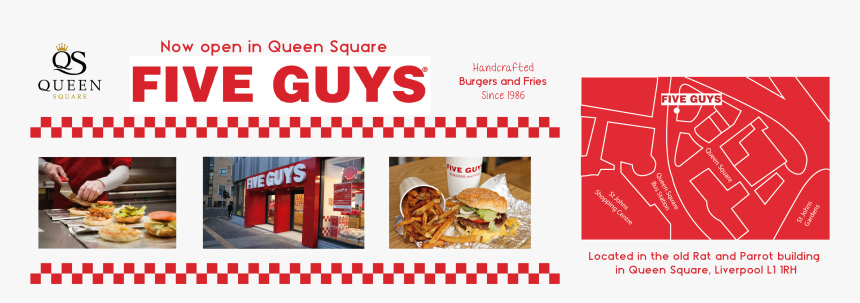 900 X 300 Five Guys Coming Soon Web Header - Five Guys, HD Png Download, Free Download