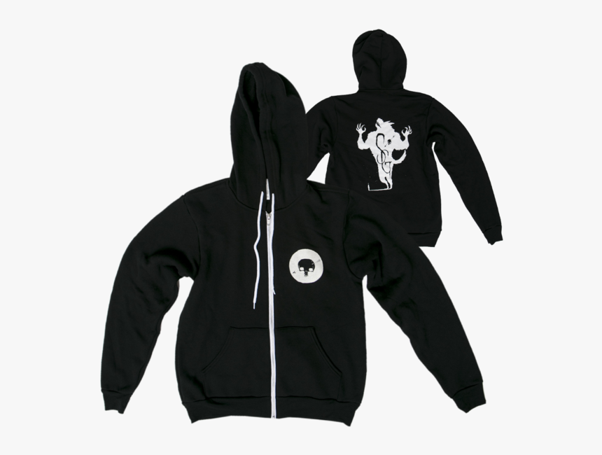 Shakey Graves Big Bad Wolf Zip Hoodie - Hoodie, HD Png Download, Free Download