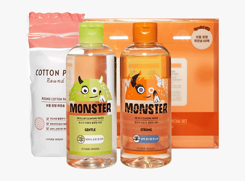 Etude House Monster Cleansing Water Duo Special Set - Etude House Monster Oil In Cleansing Water, HD Png Download, Free Download