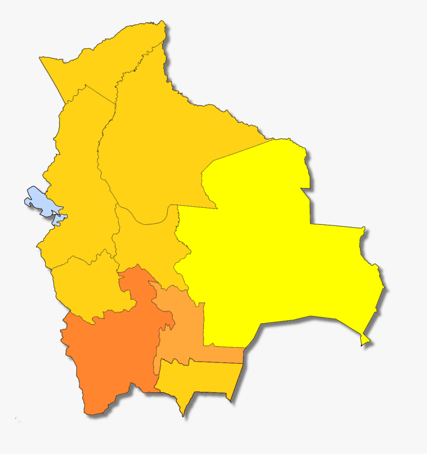 Mapa De Bolivia Por Idh - Bolivia, HD Png Download, Free Download