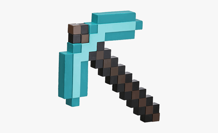 Diamond Foam Replica Eb - Minecraft Diamond Pickaxe, HD Png Download, Free Download