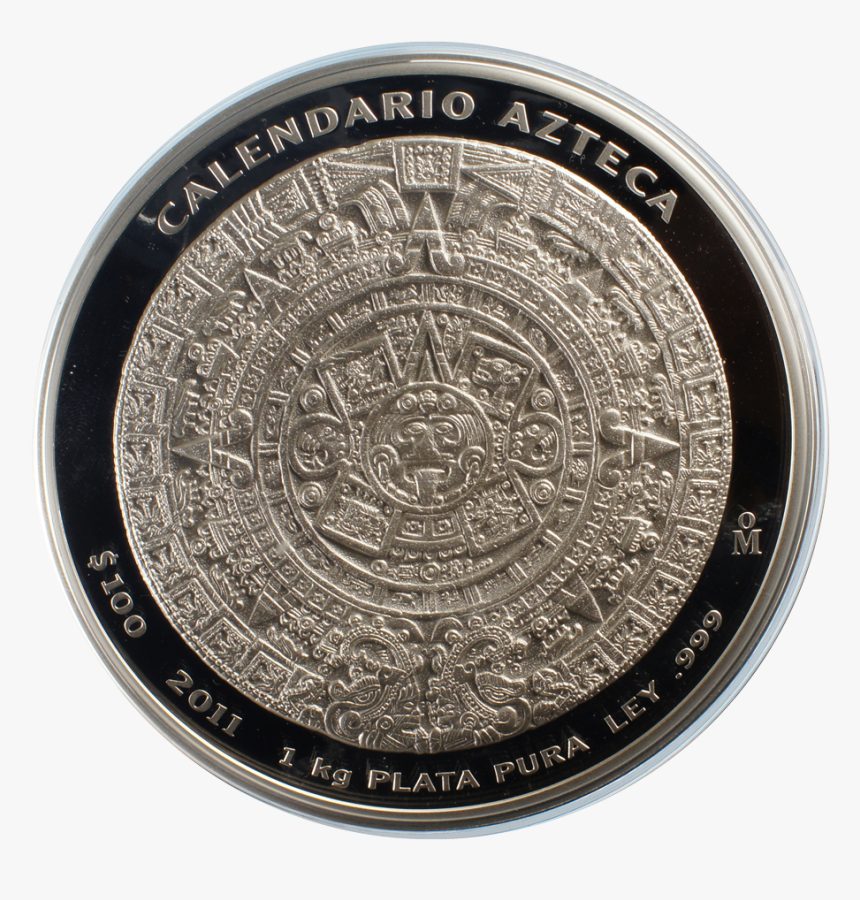 Azteca Calendario Silver 1 Kilo - Coin, HD Png Download, Free Download