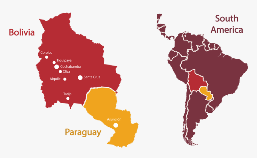 Where We Work1500 - South America Map Png, Transparent Png, Free Download