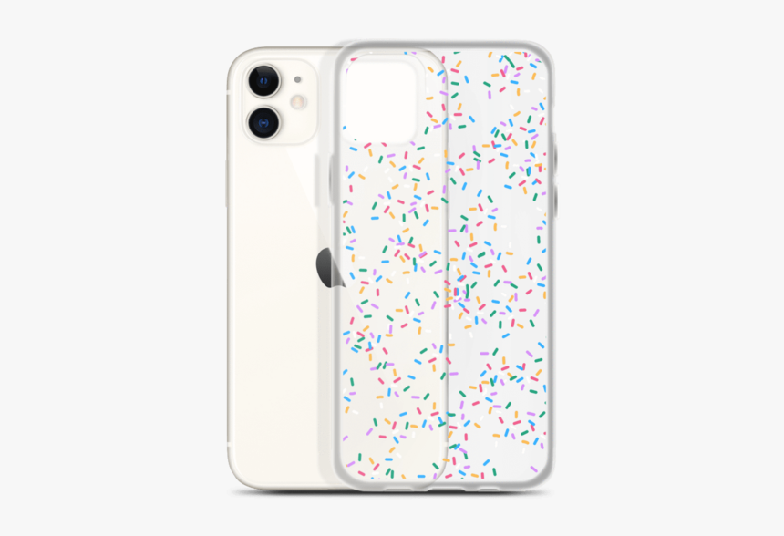 Colorful Rainbow Sprinkles Clear Phone Case Available - Mobile Phone Case, HD Png Download, Free Download