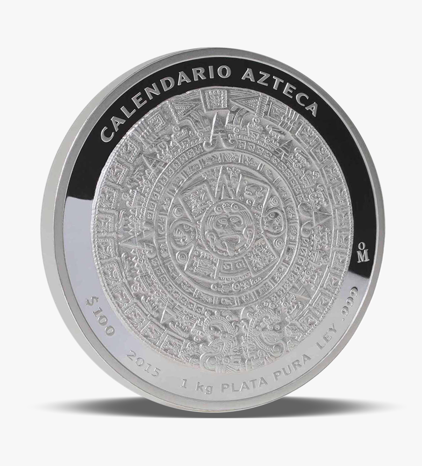 Moneda De Plata Calendario Azteca, HD Png Download, Free Download