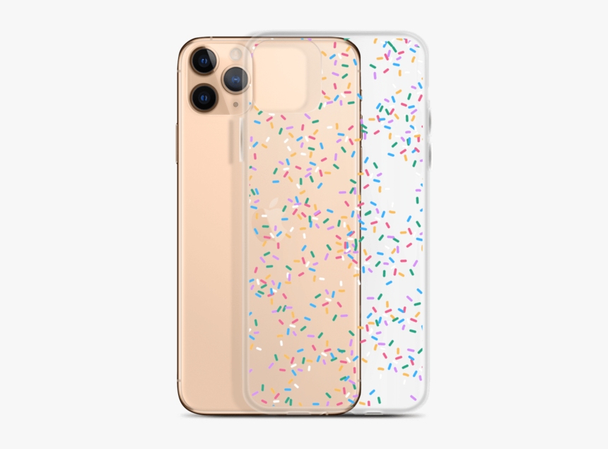 Colorful Rainbow Sprinkles Clear Phone Case Available - Mobile Phone Case, HD Png Download, Free Download