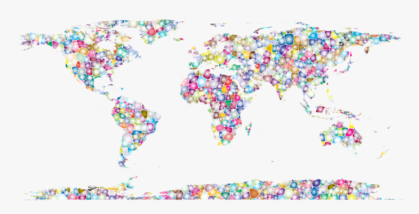 Party Supply,sprinkles,world - Candy World Map, HD Png Download, Free Download