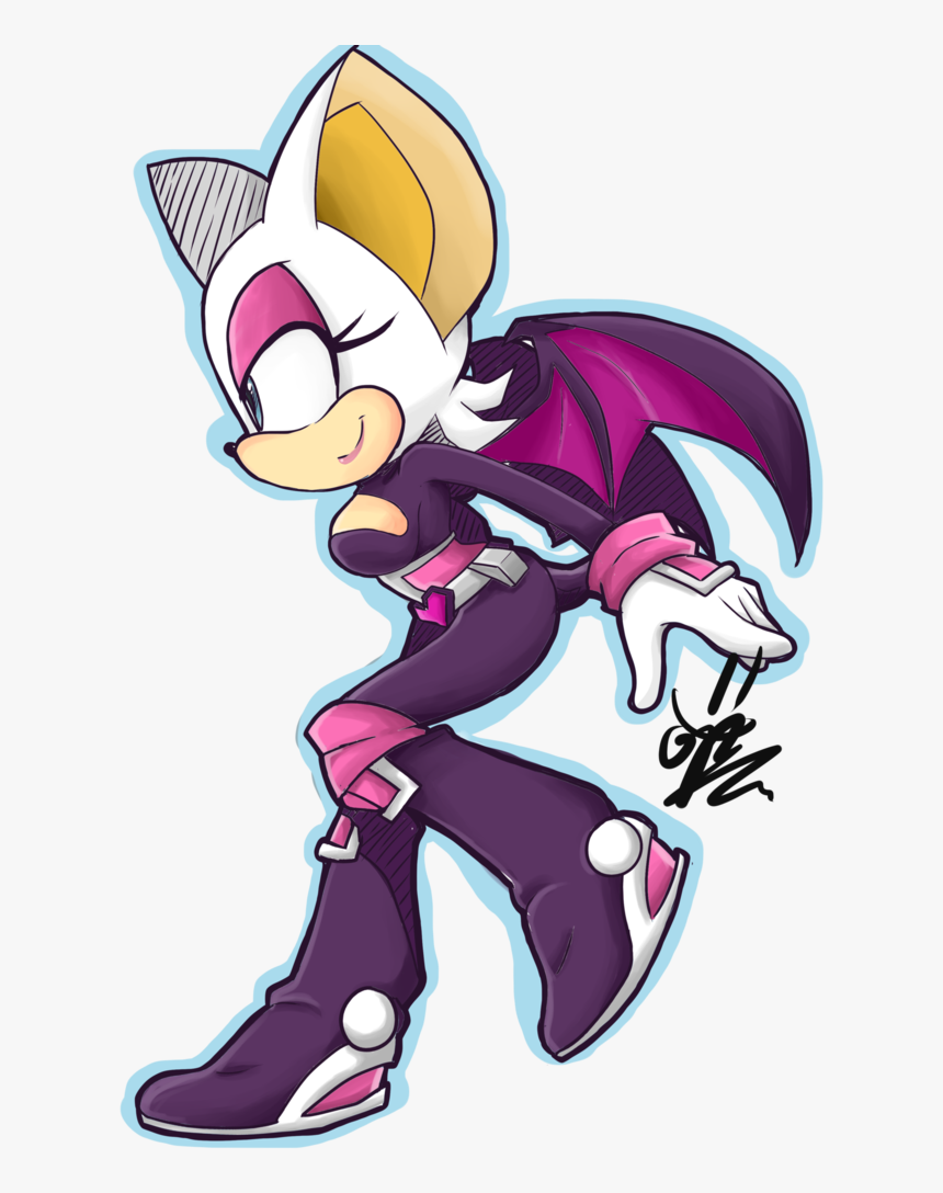 Cartoon,fictional Character,sonic The Hedgehog,clip - Rouge The Bat Sonic Heroes Outfit, HD Png Download, Free Download