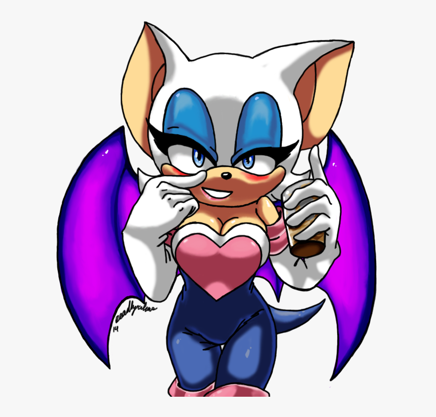 Rouge The Bat - Cartoon, HD Png Download - kindpng.