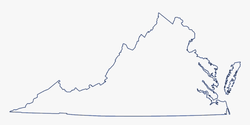 Picture - Map Of Virginia Black And White, HD Png Download, Free Download