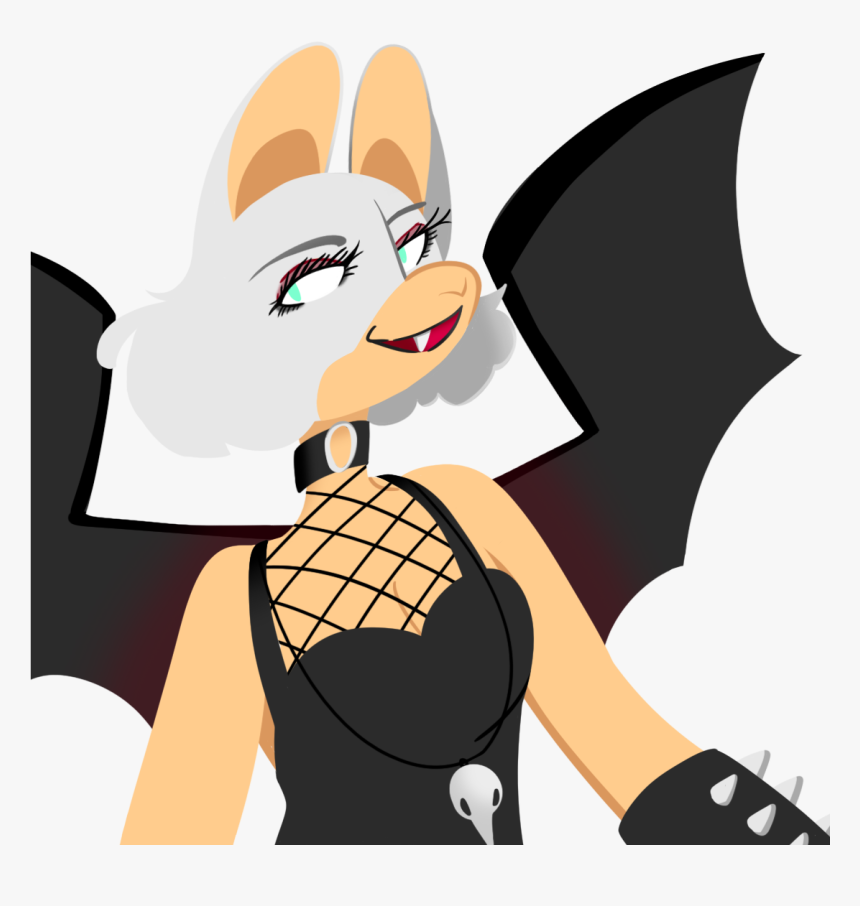 Rouge The Bat But Goth - Cartoon, HD Png Download, Free Download