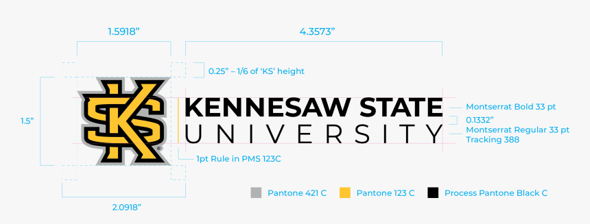 Horizontal Version - New Kennesaw State Logo, HD Png Download, Free Download